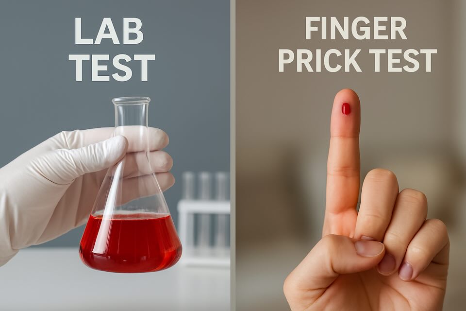 lab test finger prick test
